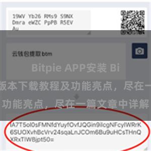 Bitpie APP安装 Bitpie钱包最新版本下载教程及功能亮点，尽在一篇文章中详解