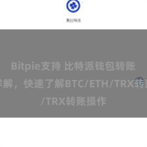 Bitpie支持 比特派钱包转账教程详解，快速了解BTC/ETH/TRX转账操作