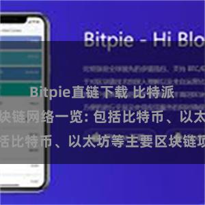 Bitpie直链下载 比特派钱包支持的区块链网络一览: 包括比特币、以太坊等主要区块链项目