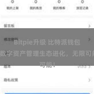 Bitpie升级 比特派钱包：数字资产管理生态进化，无限可能！