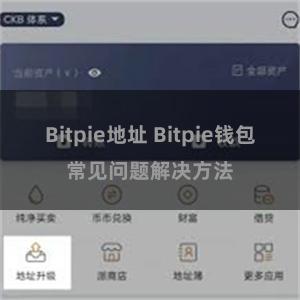 Bitpie地址 Bitpie钱包常见问题解决方法