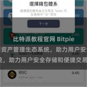 比特派教程官网 Bitpie钱包：打造数字资产管理生态系统，助力用户安全存储和便捷交易。