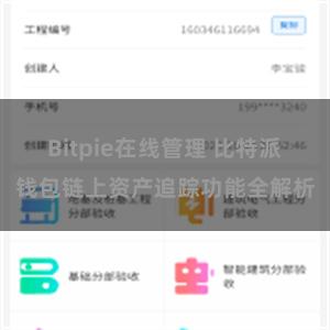 Bitpie在线管理 比特派钱包链上资产追踪功能全解析