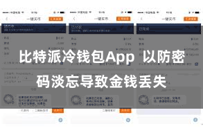 比特派冷钱包App 以防密码淡忘导致金钱丢失