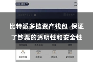 比特派多链资产钱包  保证了钞票的透明性和安全性